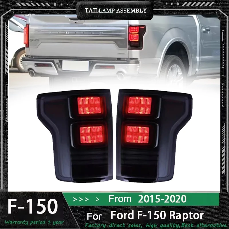 

Car Taillight FOR Ford Raptor F150 F-150 Tail Light 2008-2025 DRL Rear Lamp Upgrade Dynamic LED A Pair of Auto Tools Accessories