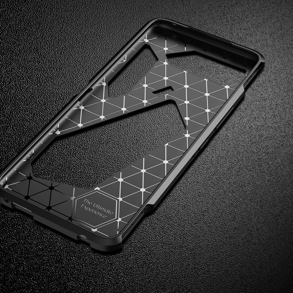 Carbon Fiber Pattern Luxury Fundas TPU Bumper Case For Asus ROG Phone 5 6.78 inches Back Cover Coque Shockproof Shell