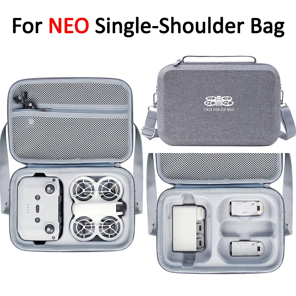 Carrying Bag For DJI NEO RC-N3 Remote Nearby Combo Case Storage Box Portable Cover All-In-One Strap Shoulder EVA Anti-Scratch