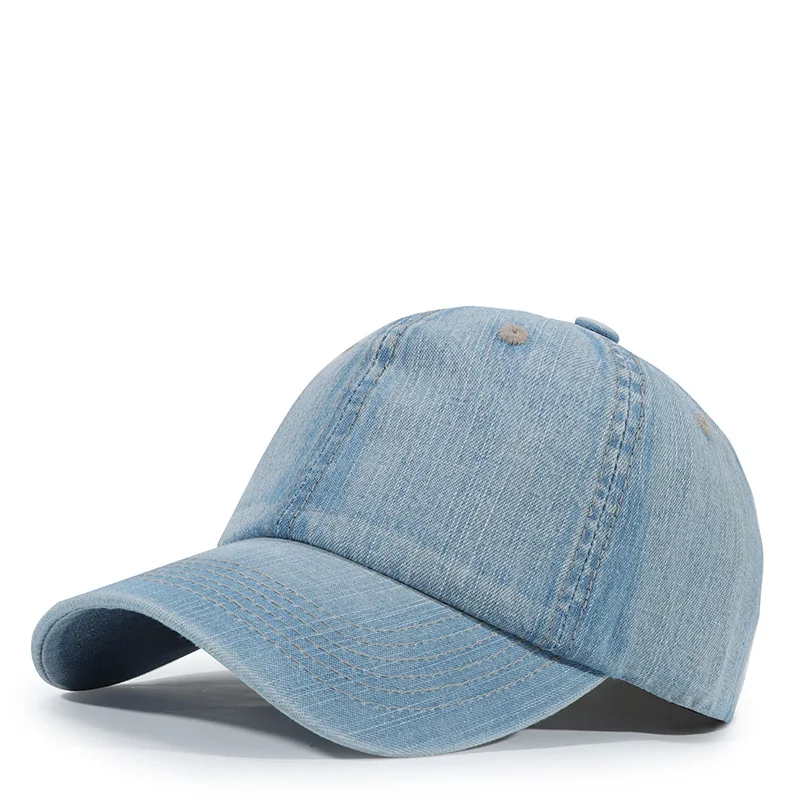 Autumn and winter new fashion denim wash old cap men and women outdoor leisure retro soft top street baseball cap sports cap