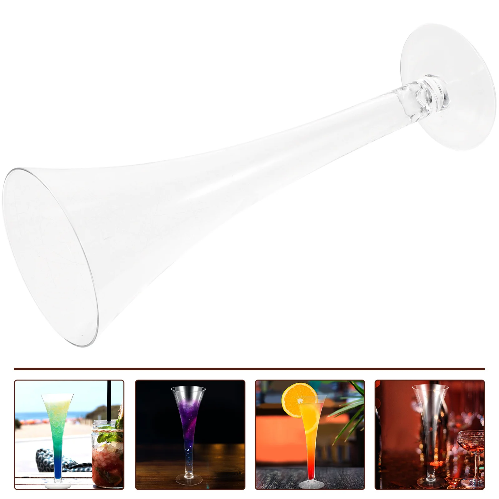 

Cocktail Goblet Decorative Wine Glass Stylish Creative Design Party Use Multi-Functional Glass Cup for Whiskey Martini Drinks