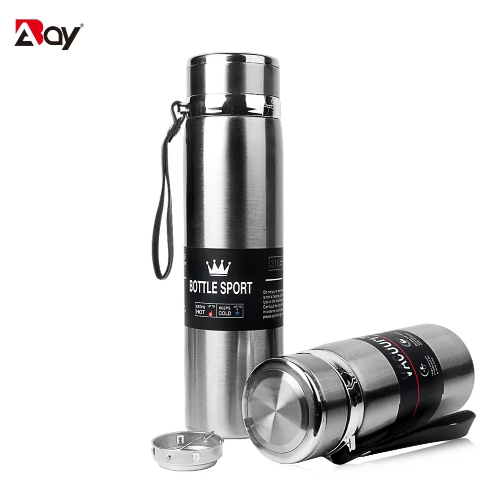 Vacuum Insulated Thermos Water Bottle Stainles Steel Cup Thermal Coffee Travel Mug Leakproof Vacuum Flasks for Camping Drinkware