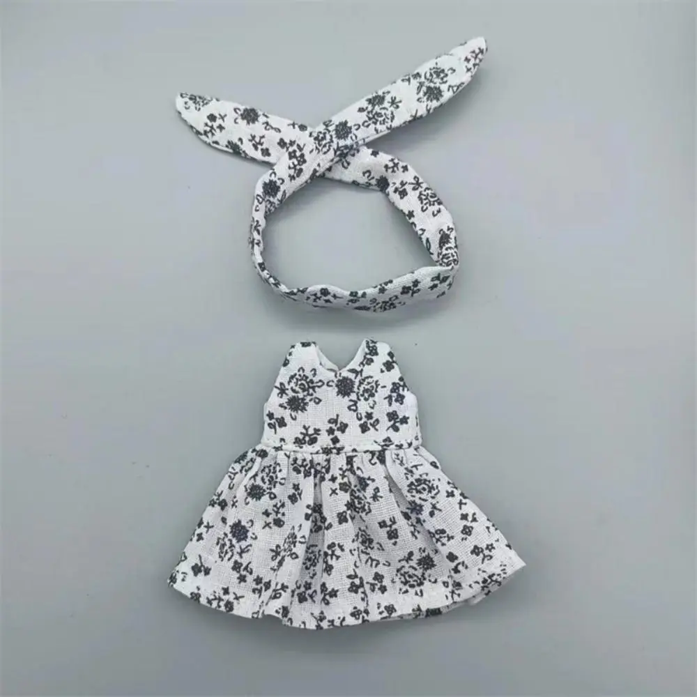 High Quality Handmade Printed Dresses Fashion Accessories Doll Clothes Skirt 11 Styles Dolls Tops For 1/11 OB11 Dolls/1/12 BJD view 2