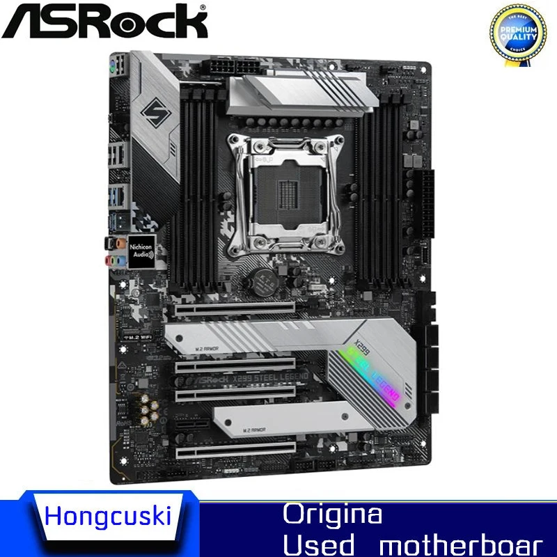 Used For ASROCK X299 Steel Legend Original Desktop Intel X299 DDR4 Motherboard LGA LGA 2066 USB3.0 M.2 SATA3