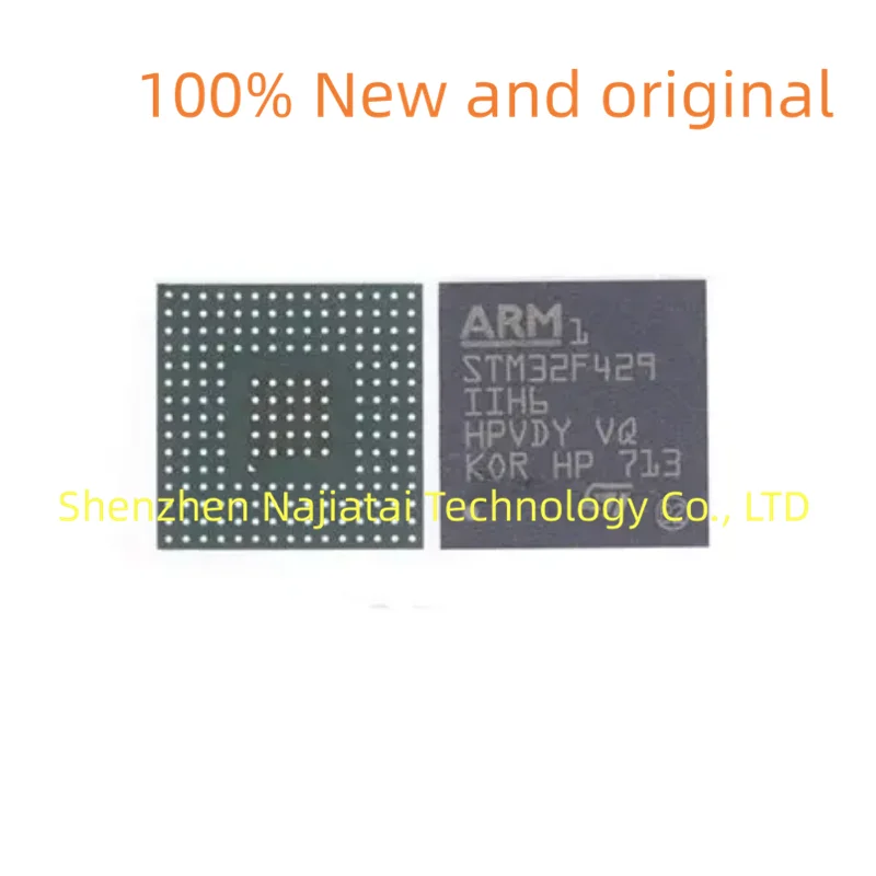

5 шт./лот, 100% новый оригинальный чип STM32F429IIH6 STM32F429 BGA176