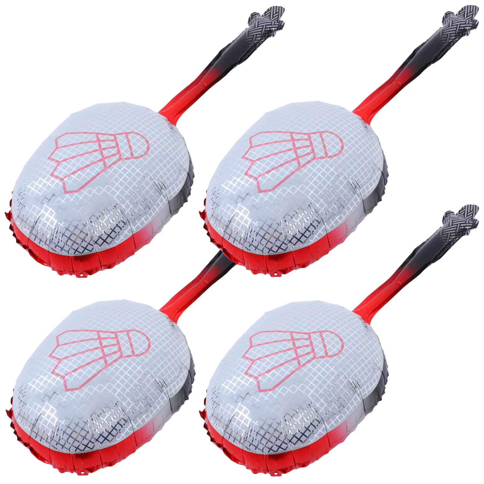 

4pcs Foil Badminton Balloon Aluminum Foil Balloons Sports Party Decorations Birthday Shower Wedding Event Reusable