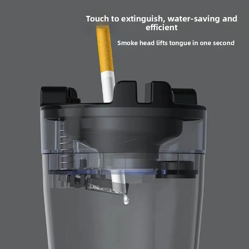 

Высококачественная автомобильная пепельница с резервуаром для воды, автоматическим удалением пыли, высокотехнологичная черная пепельница, креативный подарок, модная пепельница