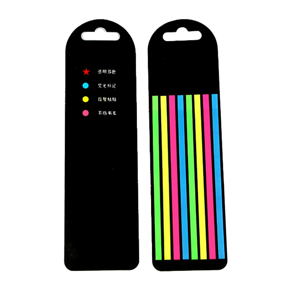 

2Pcs Professional Reading Strips Transparent Colorful Guided Markers Eyecatching Portable Book Accessories Page Marker