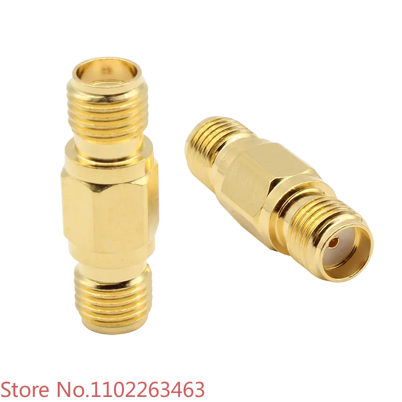 

5pcs SMA adapter SMA-KK female to female test grade joint 18GHZ standing wave less than 1.2 hard gold plated wear-resistant