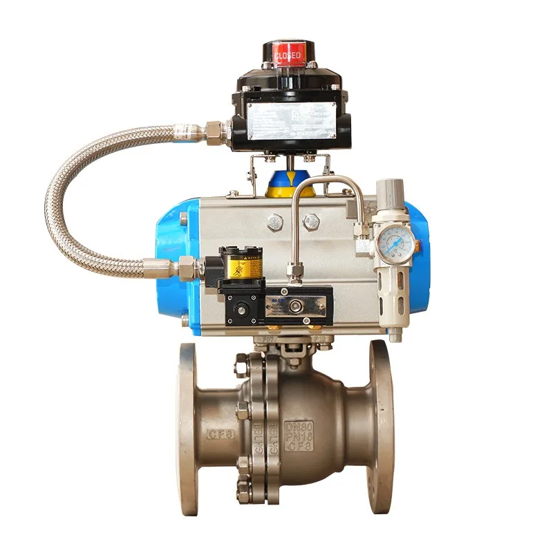 Flameproof shut-off valve, stainless steel ball valve, pneumatic emergency shut-off valve