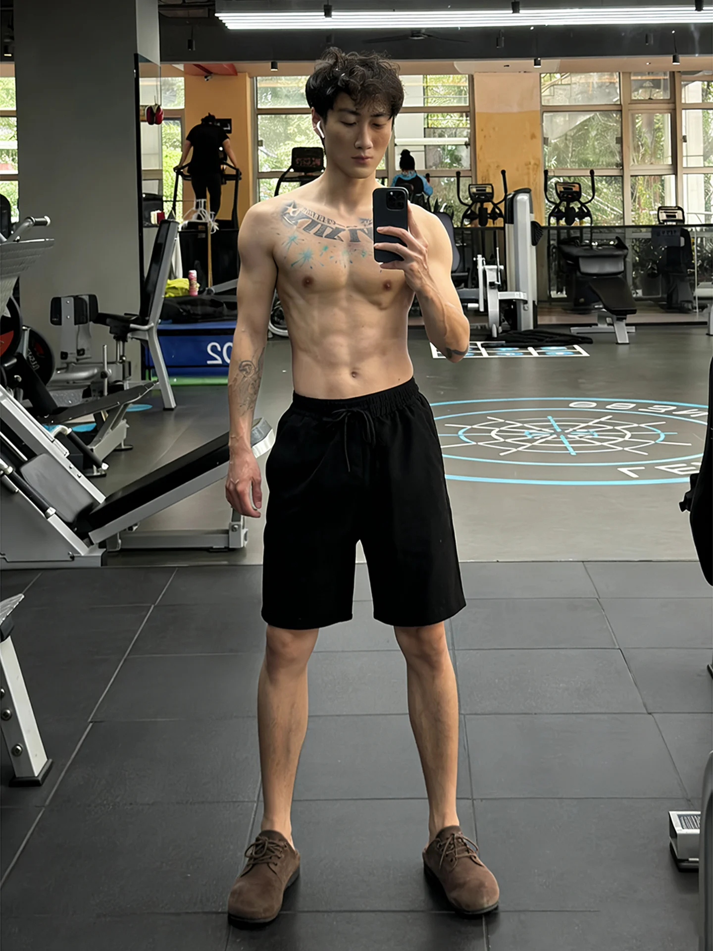 

Мужские спортивные брюки Bla American Sle Qui Dry Fitnorts для бега и баскетбола, влагоотводящие, дышащие, длиной до колена