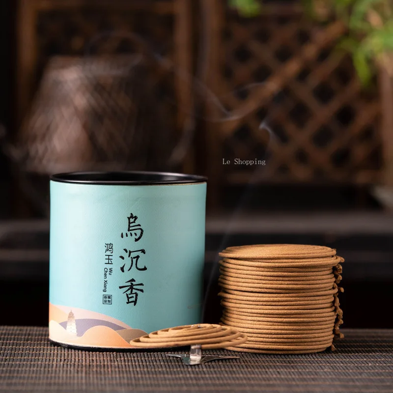 Natural Incense Coil Agarwood Sandalwood Bedroom Office Air Purification Soothing Spiritual Temple Meditation Aromatherapy