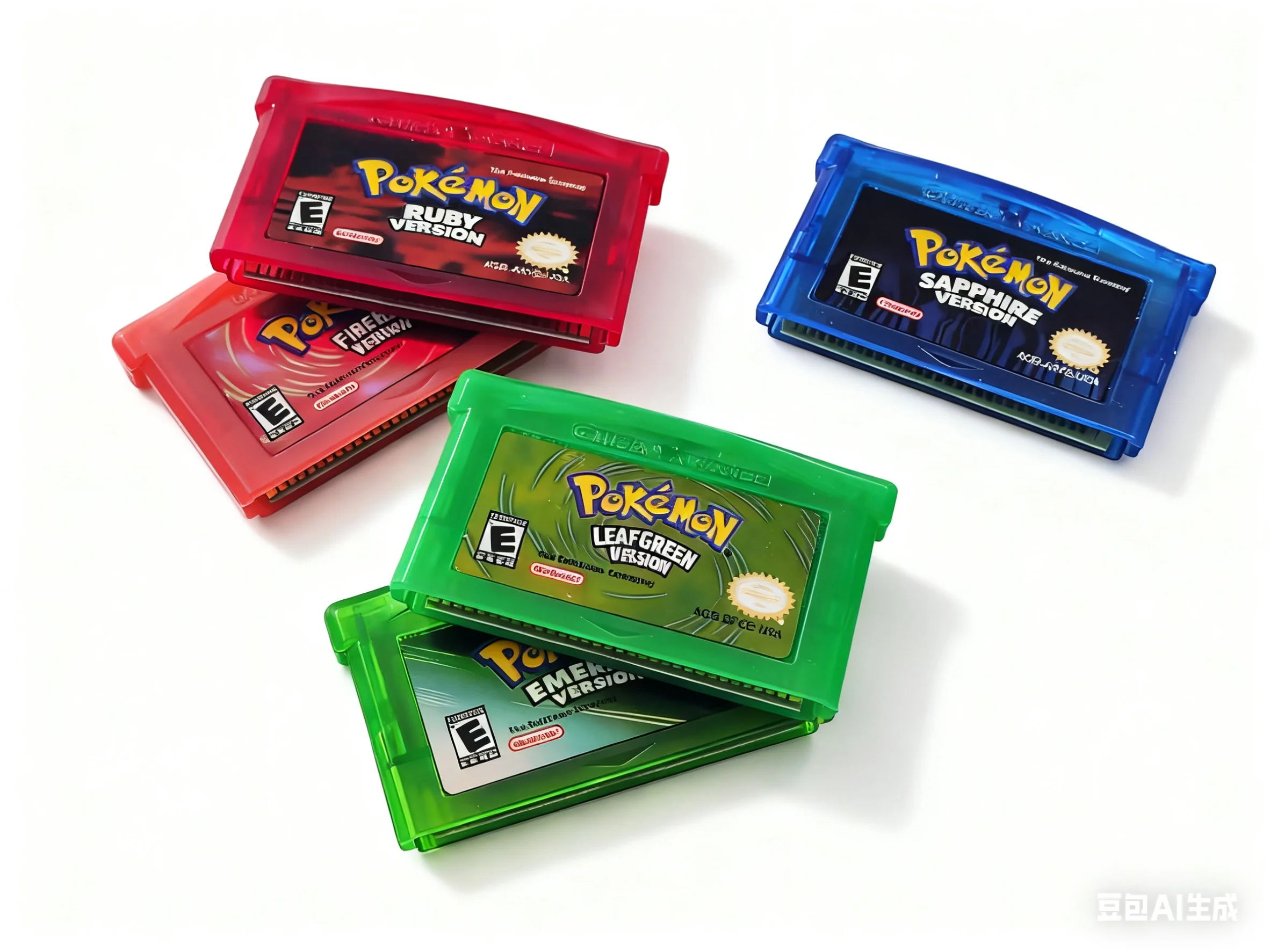 GBA jeu Pokemon série 32 bits cartouche de jeu vidéo Console carte Pokemon EMERALD féroité feuillet RUBY SAPPHIPE