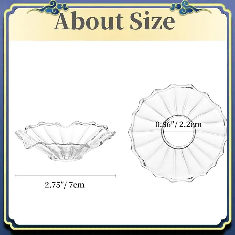 Latest 12 PCS Glass Bobeches For Candlestick Holders Round Wax Catchers For Candles For Table Centerpiece Wedding