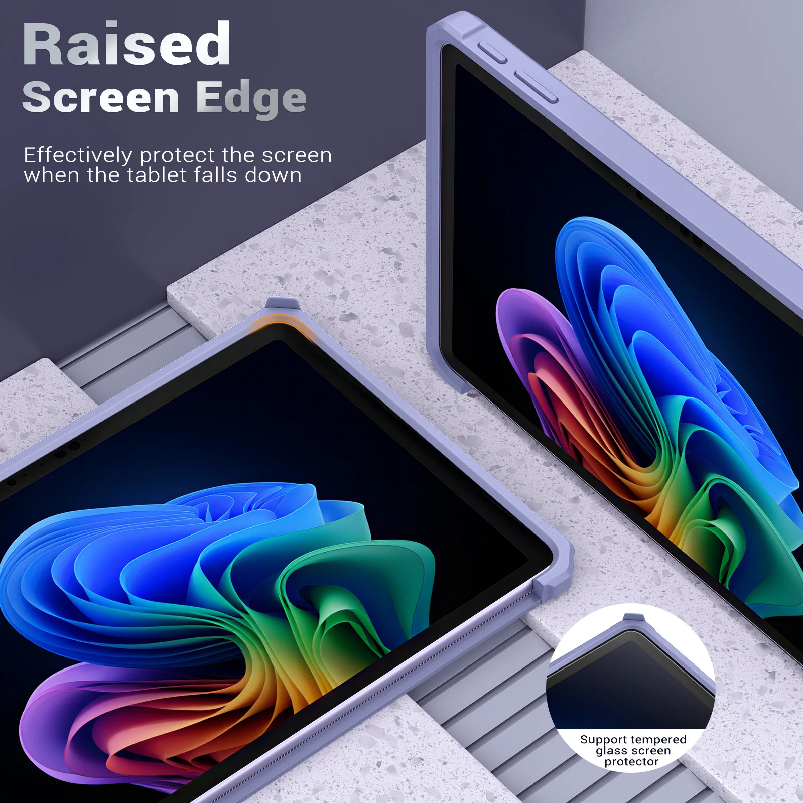 حافظة لجهاز Microsoft Surface Pro مقاس 12 بوصة 2025، غطاء متين واقٍ الكل في واحد مع حامل قلم خلفي، يدعم مرفق لوحة المفاتيح #6