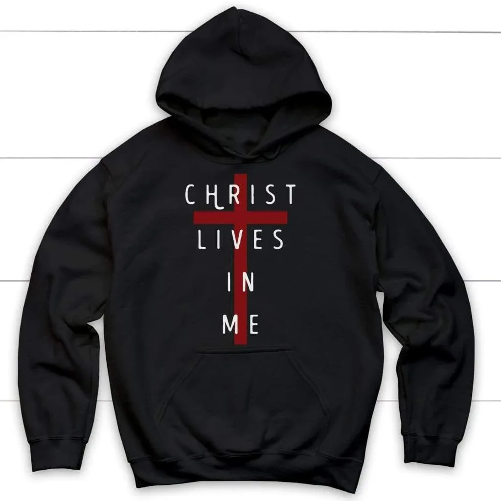 

Jesus Christ Lives in Me Hoodie Men's and Women's Long Sleeve Sweatshirt Pullover Tops Sportswear Streetwear Men Clothing