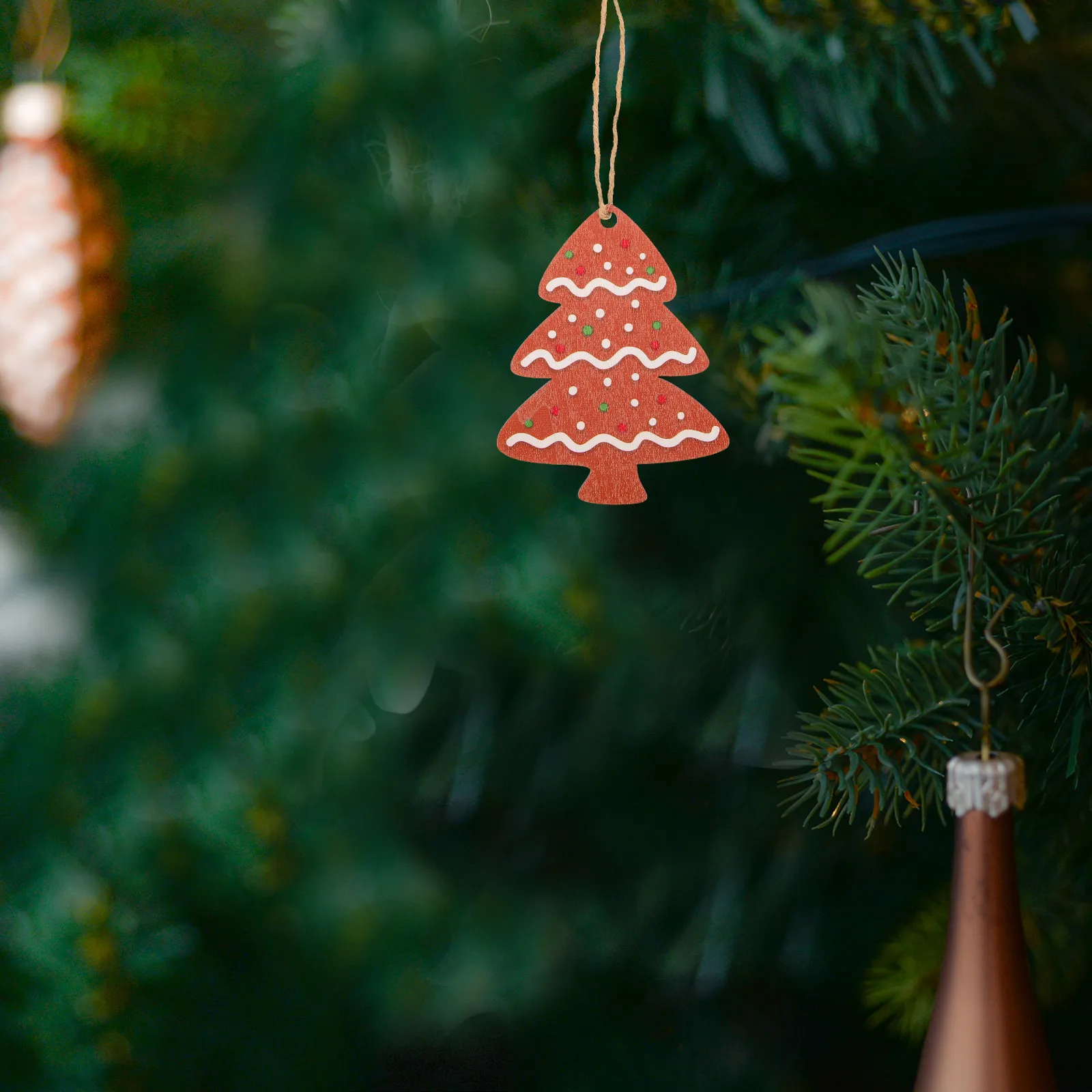 

10Pcs Wooden Signs Christmas Hanging Ornaments Xmas Tree Decorations Xmas Party Supplies Tree Pendants Holiday Decor