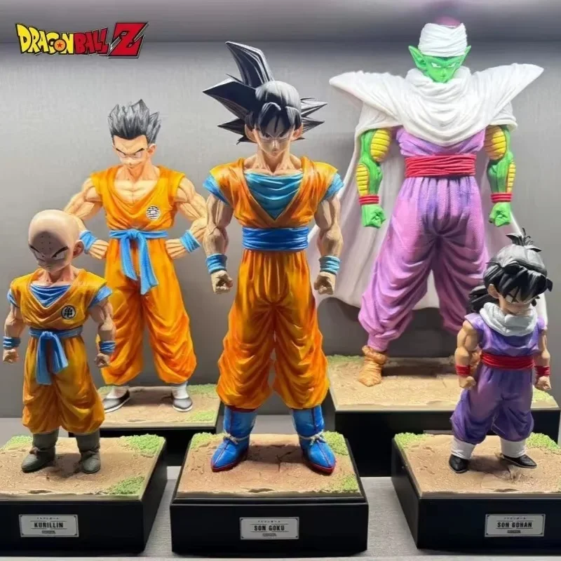 9 estilos Dragon Ball Gk Unlimited Z Warrior conjunto completo Gohan Goku Piccolo Trunks Kurilin figuras Manga escena colección modelo de juguete