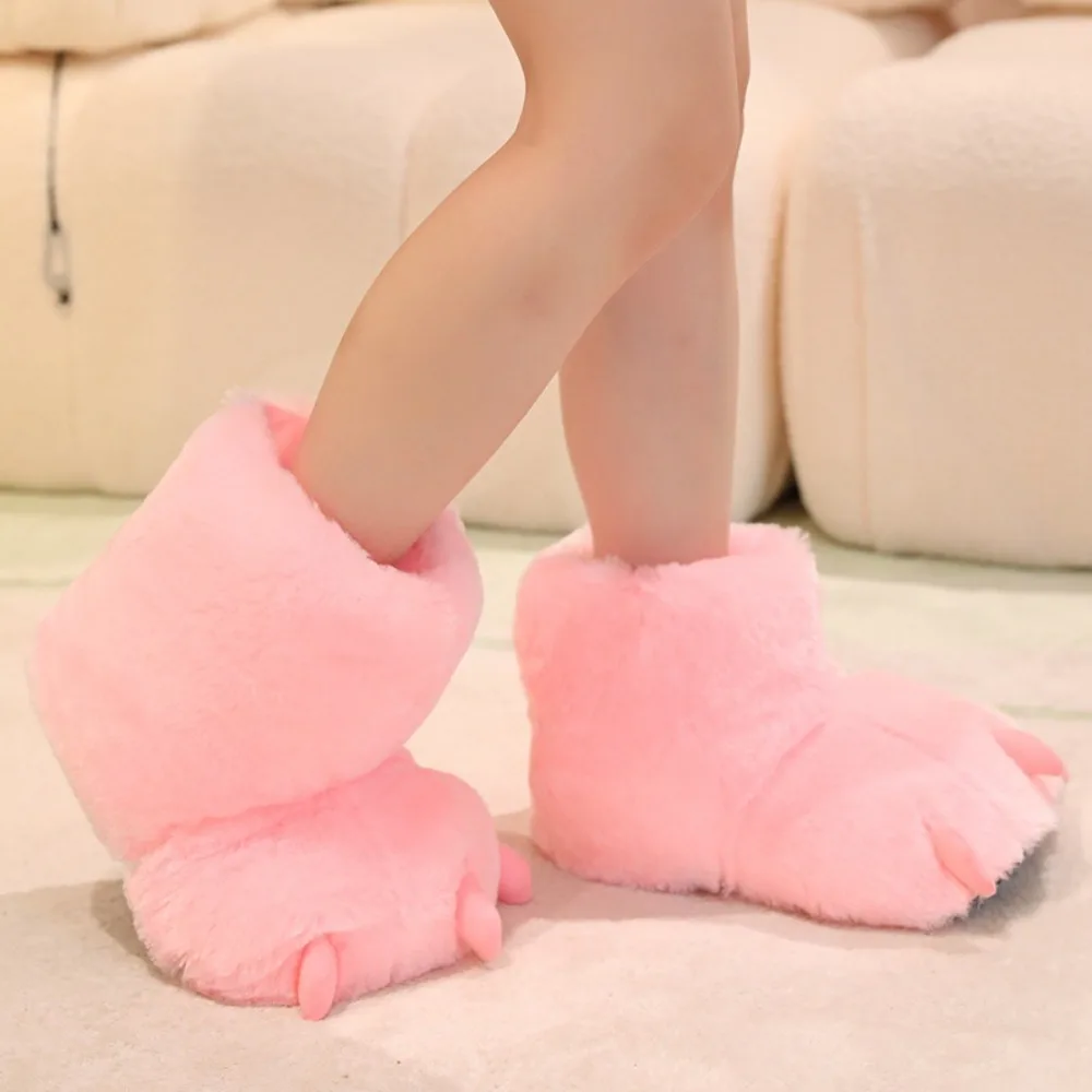 

Cute Cartoon Cosplay Costume Boots Large Exaggerate Plush Beast Claw Boots Warm Thicken Knee High Boots Gifts