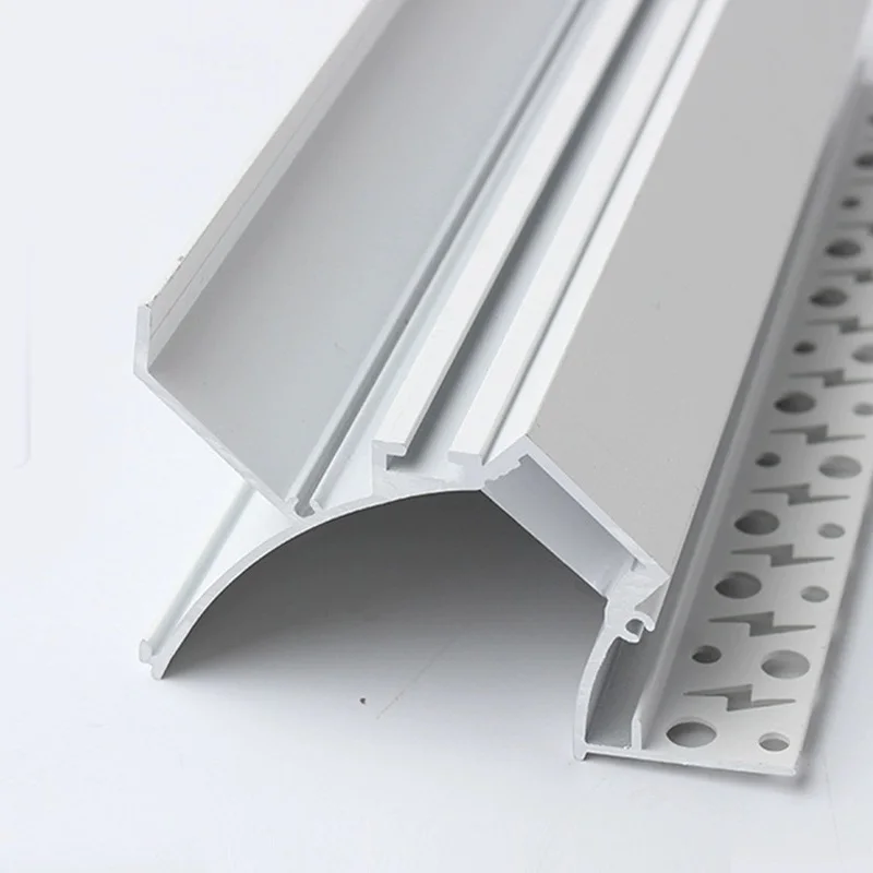 Down Plaster-in Cove Lighting LED Channel, Tray Ceiling Edge Aluminum Tracks, Cornice Linear Lightings