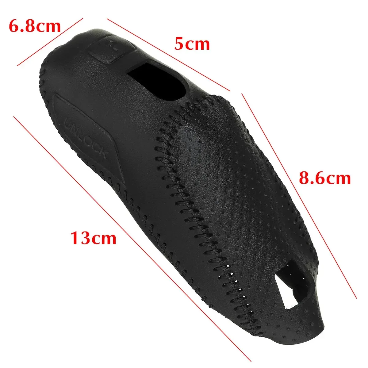 자동 기어 시프트 노브 커버 트림, 시프트 레버 스틱 커버 보호대, 푸조 3008 5008 508L 2017-2020, 레드, 블랙, 1 개