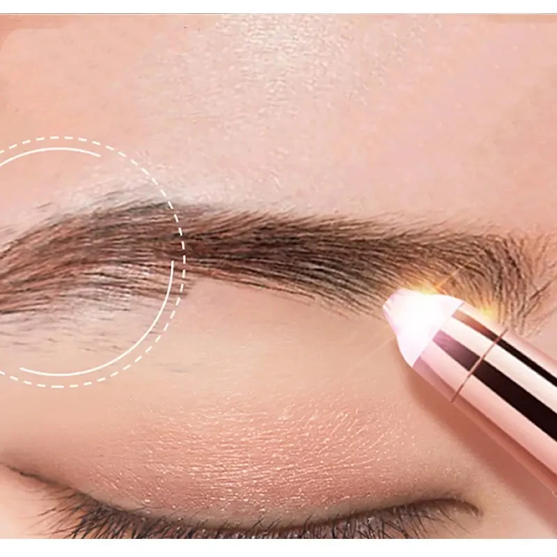 USB rechargeable portable LED electric eyebrow trimming pen, suitable for male and female eyebrow trimming tools