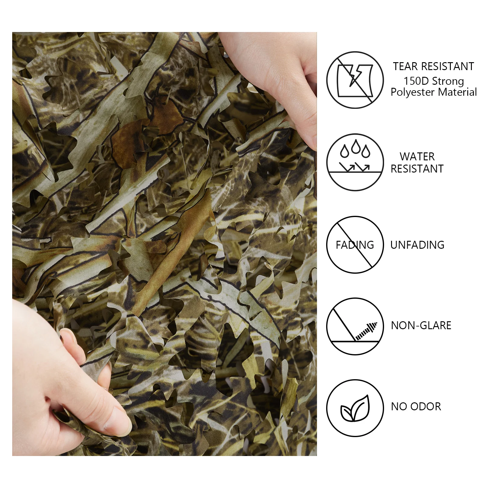 BASSDASH Camo Netting, Tear Re - Hunting Blind Fabric 评论和价格