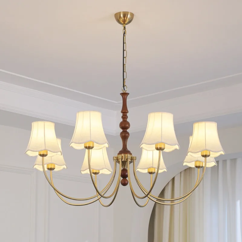 em estilo antigo, as luzes da sala de jantar são de luxo retrô e leve, as luzes principais são avançadas, lâmpadas do quarto de estudo