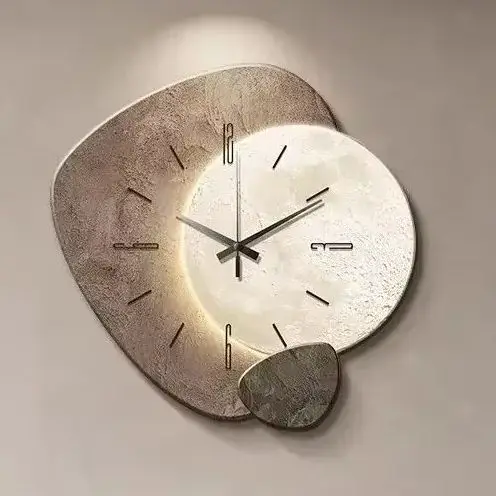 2025 Modern Clock With Light Design Clock Minimalism Wall Clocks Stylish Large Living RoomMechanism Silent Decoration For Bedroo