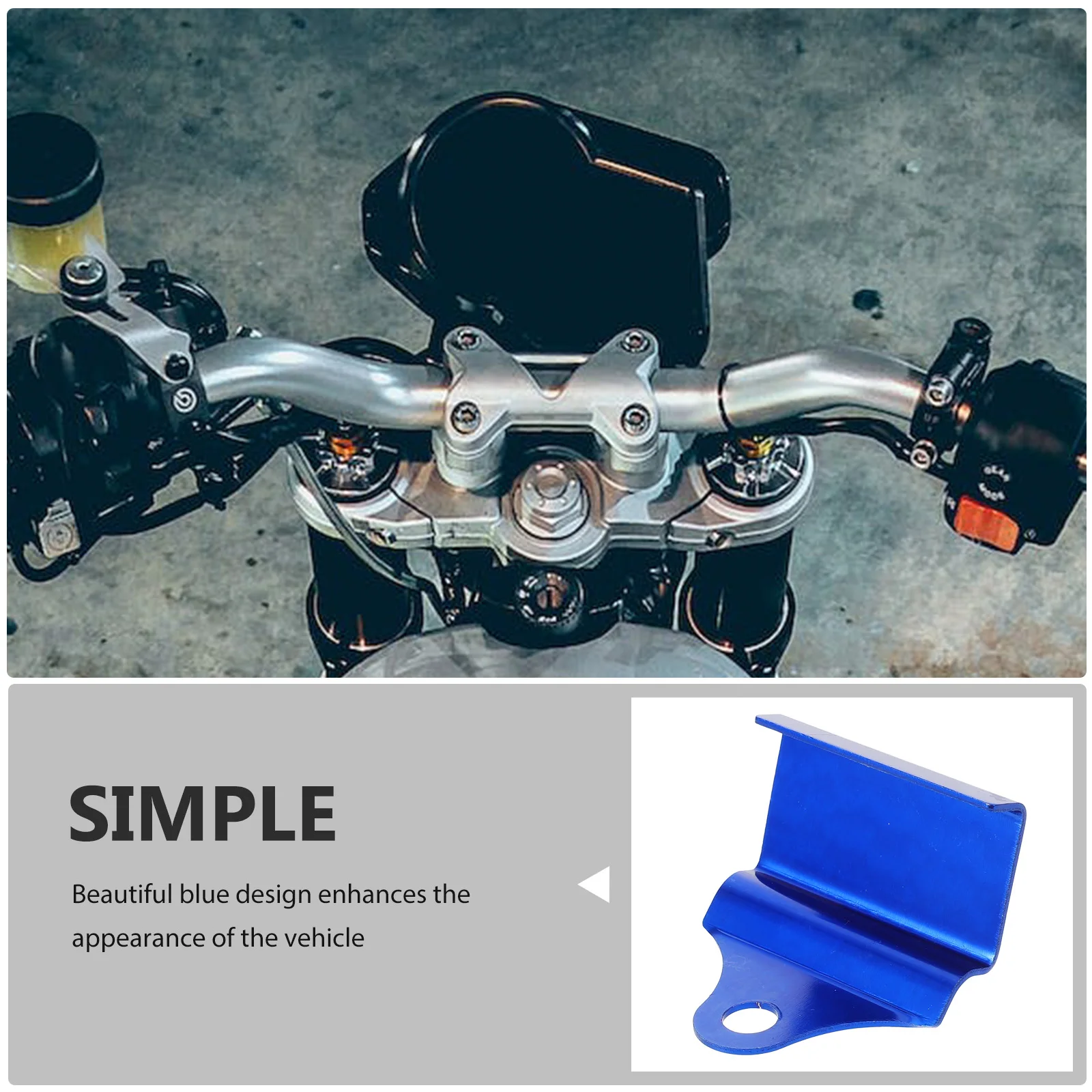 

Instrument Bracket Aluminum Alloy Voltmeter Gauge Motorcycle Mounting Digital Meter Accessories Stable Support Bike
