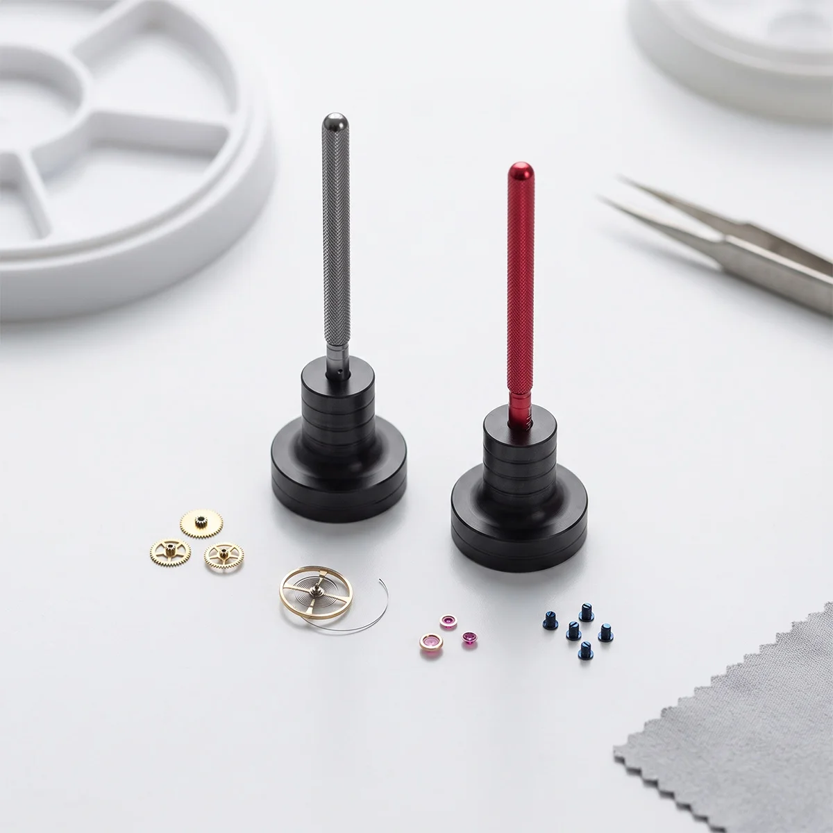 0.3x0.1mm/0.4x0.2mm Automatic Watch Oiler Pen Watch Repairing Workers for Watchmaker Oil Pin Pen Red Watch Repair Tool