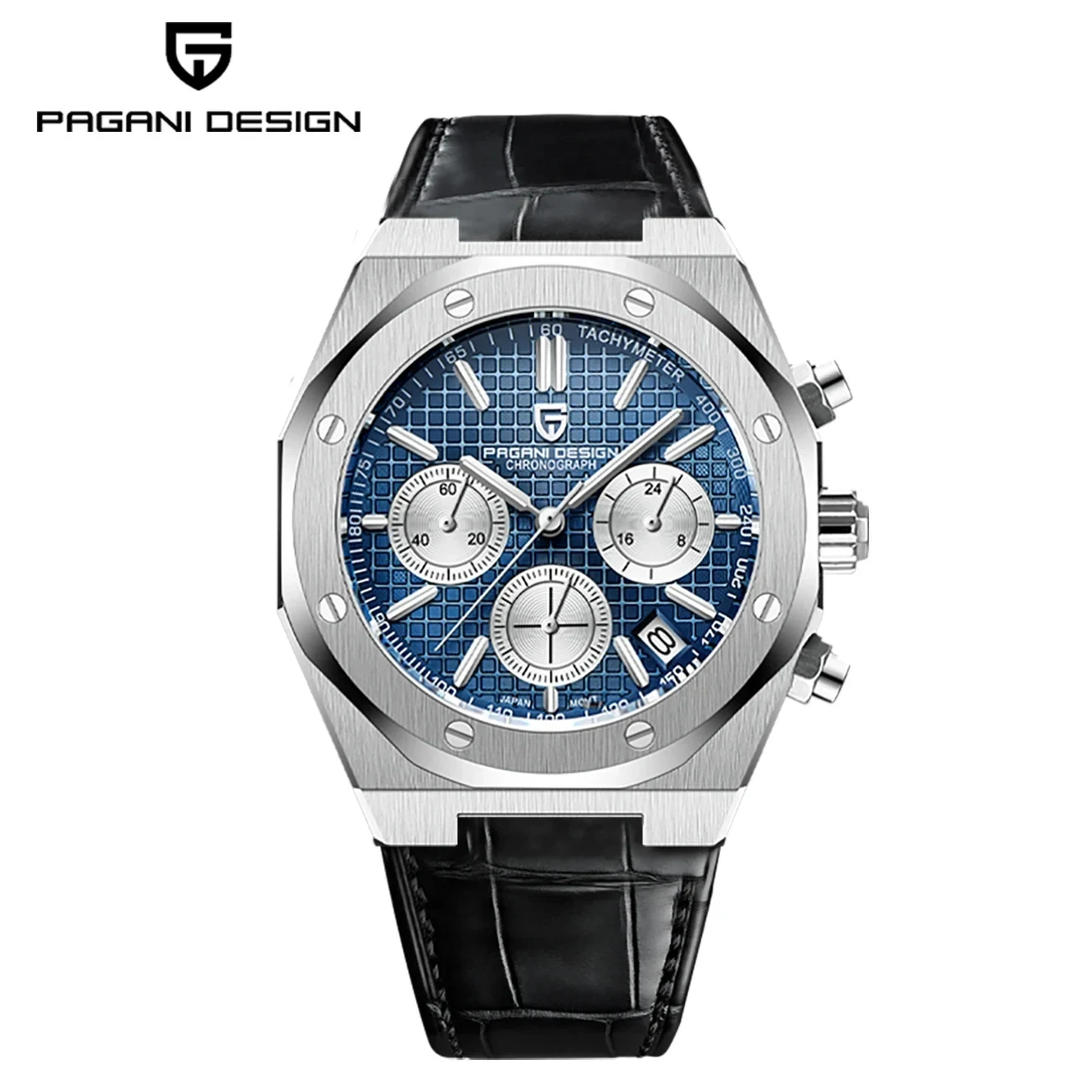 Pagani Design 2024 New 40Mm Fashionable Men\'s Quartz Chronograph Sapphire Stainless Steel Waterproof 20Bar Night Light C3Reloj H