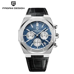 Pagani Design 2024 New 40Mm Fashionable Men's Quartz Chronograph Sapphire Stainless Steel Waterproof 20Bar Night Light C3Reloj H