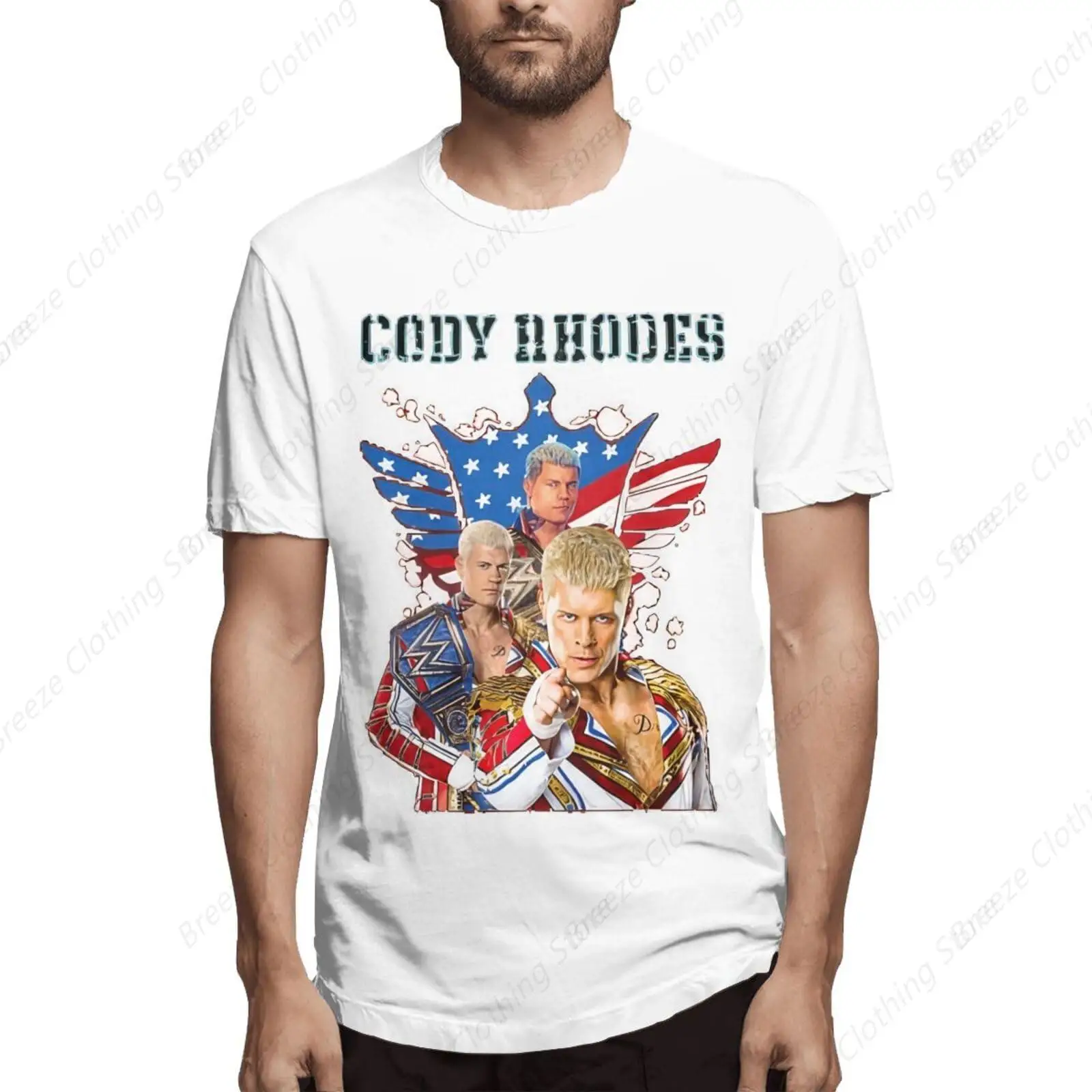 

Teen Mens Cody Fashion Rhodes T Shirt Youth&Adult Big Boys Short Sleeve Hawaiian T Shirt,Crewneck Tops Fashion T Shirt