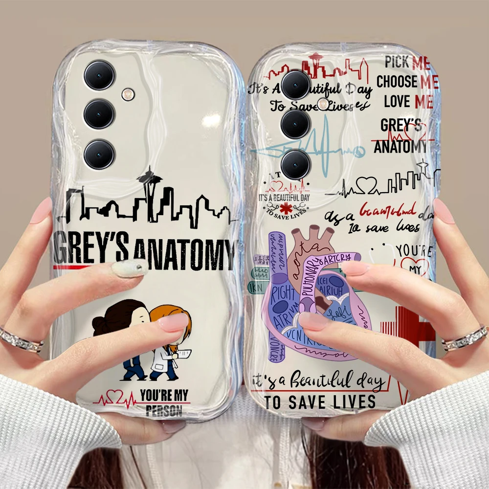 Greys Anatomy You Are My Person 3D Wave Case For Samsung A73 A72 A71 A55 A54 A53 A35 A34 A33 A25 A24 A23 A15 A14 A13 4G 5G Cover