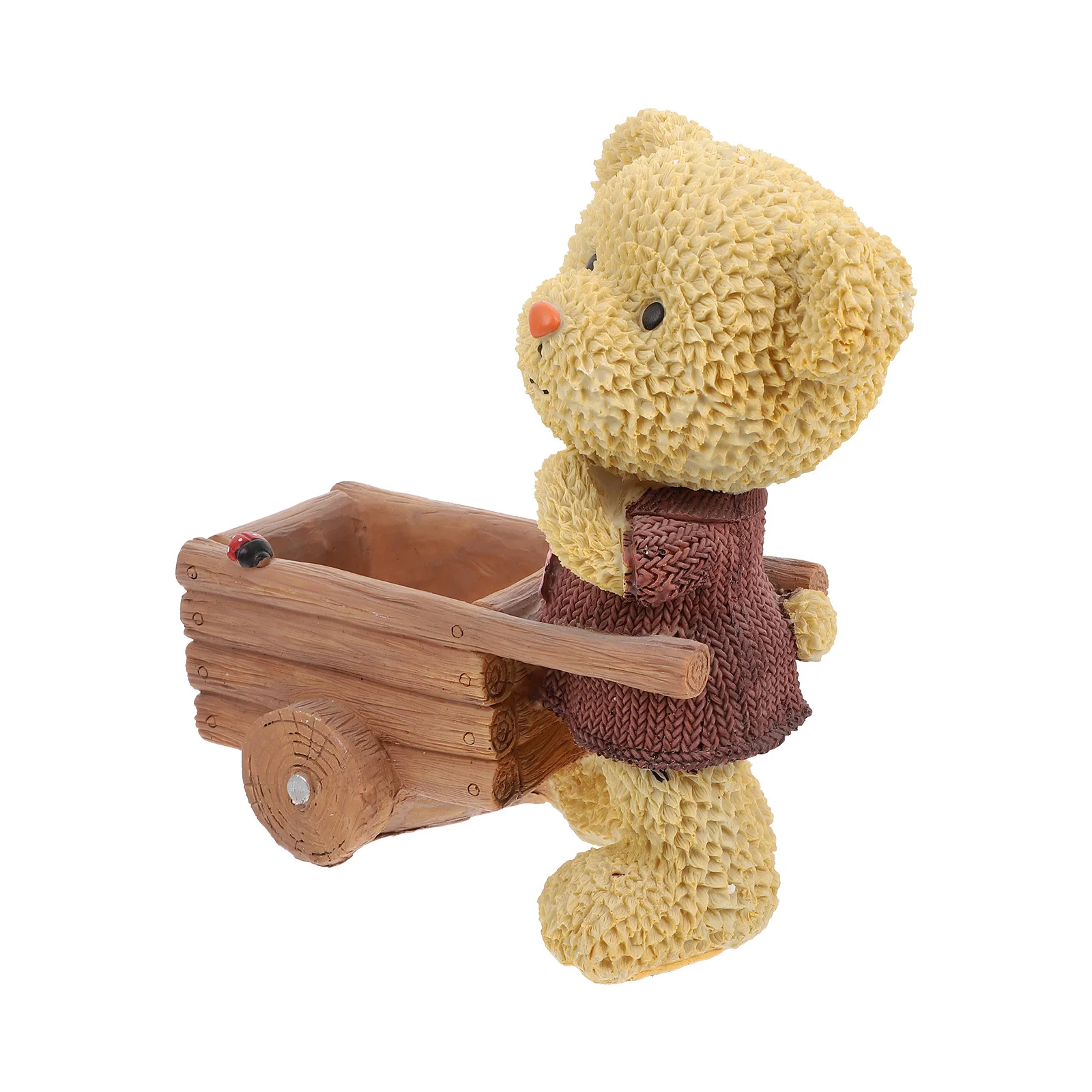 

1Pcs Green Plant Flowerpot Resin Succulent Planter Cartoon Bear Design Desktop Decor for Home Office Indoor Plants Lovely Bonsai