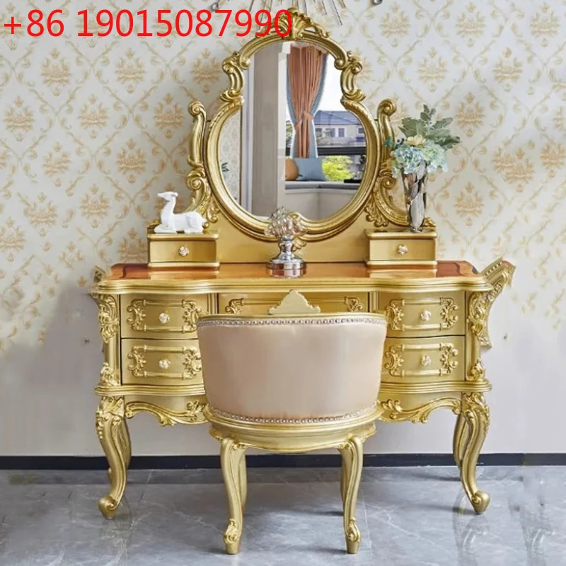 

Европейские эстетичные туалетные столики: роскошные деревянные комоды с ящиками, зеркальные туалетные столики для спальни, мебель для отелей