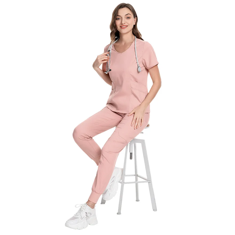 Batas Informales Elasticas Para Lavarse Las Manos Para Salón De Belleza، SPA Y Uso Médico، الزي الطبي