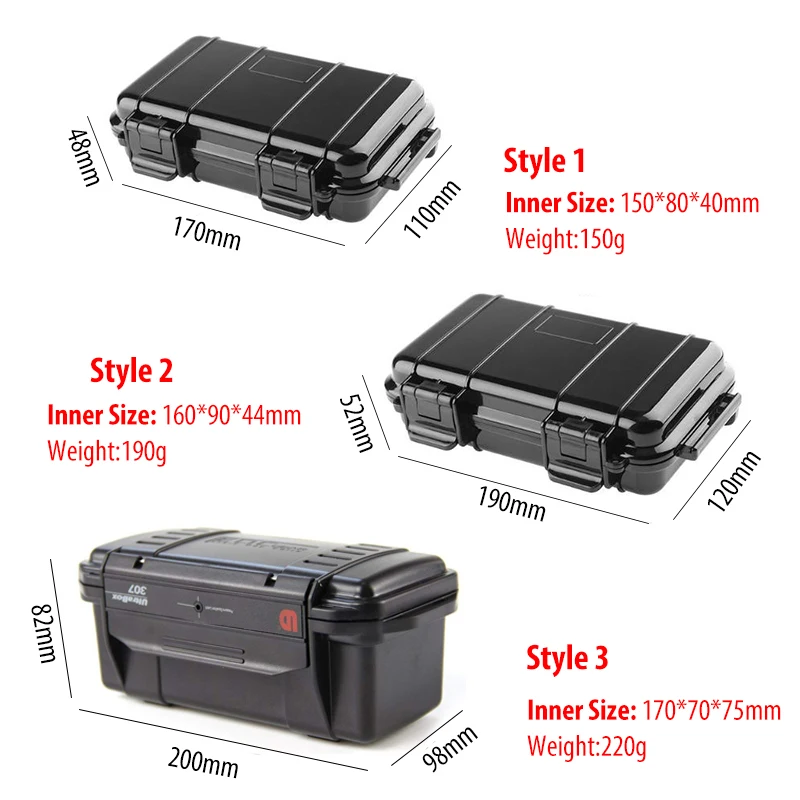 Waterproof Airtight Watertight Storage Container Dry Box Seal Bottle Case For Pill Capsule Fob Emergency Medicine Match Battery