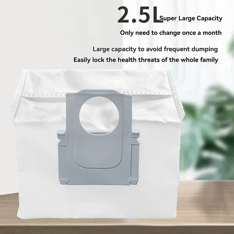 12 Pcs Dust Bags For Roborock G10S/G20/Q7/S7/S8 Sweeper Accessories Dust Bags Cleaner Parts Replacement