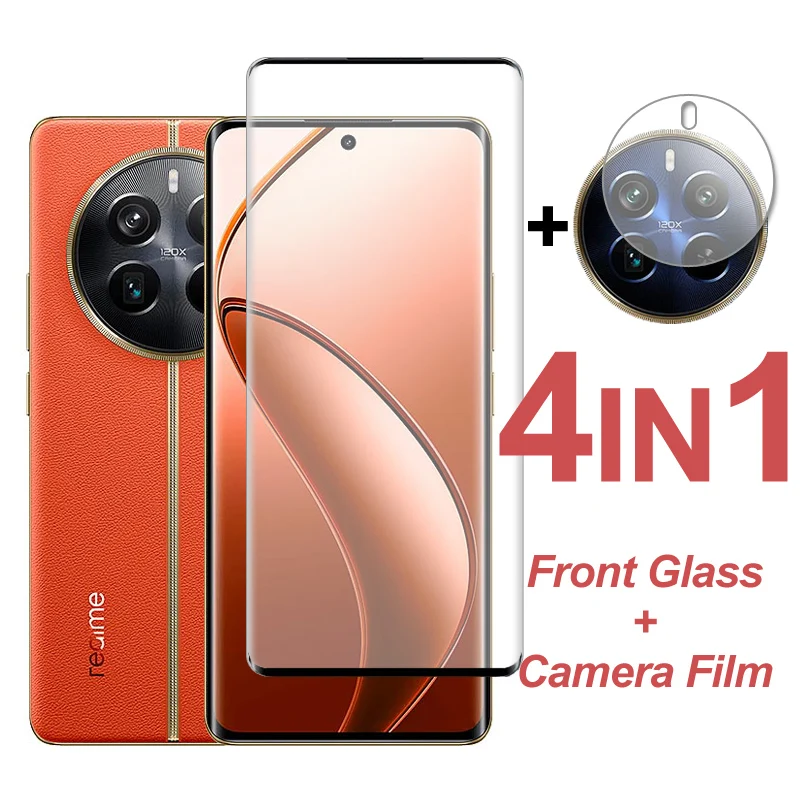 Protective Glass For Realme 12 Pro Screen Protector Full Cover Tempered Glass Phone Camera Lens Film For Realme 12 Pro Plus 5G