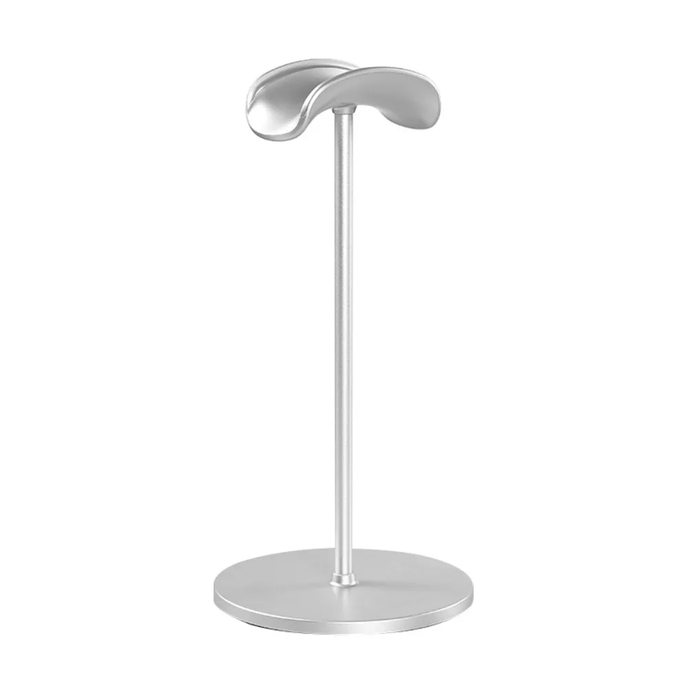 Holder Headphone Display Stand Space Saving Enhance Stability Earphone Vertical Bracket Silver Detachable Headset Display Rack