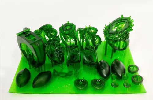 Imagen 2 del producto Resina de joyería Impresión 3D Cera perdida Fundición Cura UV Contiene más de 40% de cera Fácil de imprimir 500G 200G