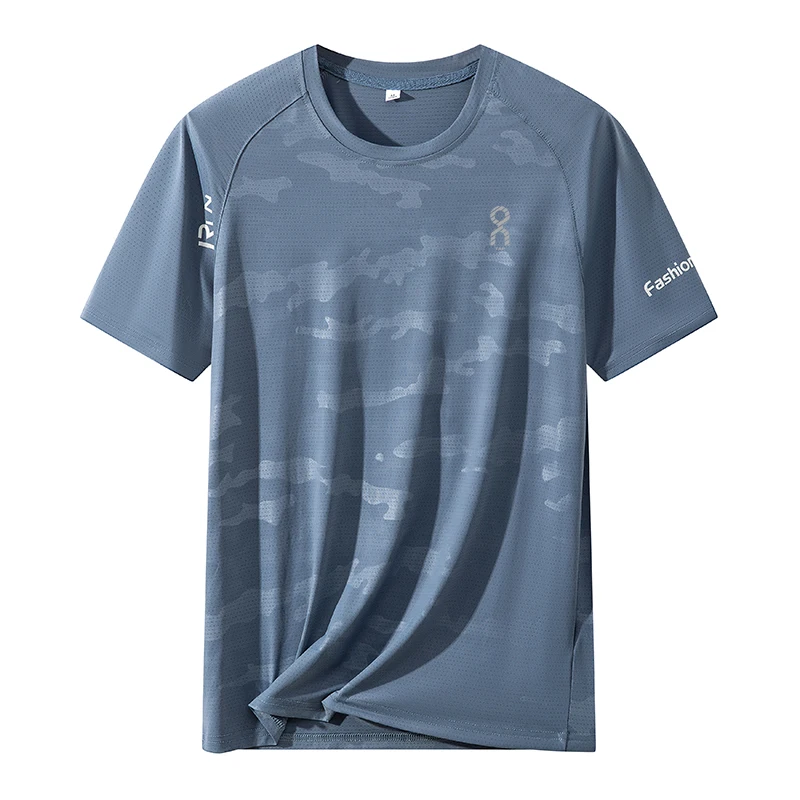 Men's Casual ort Sve T-irt Running Training Outdoor Leisure Sport Moisture ng Qui Dry Breathable Hanfu Top