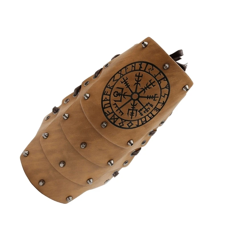 Polsini da polso in rilievo da uomo Bracer Cosplay Bracer Polsino per feste Trasporto goccia