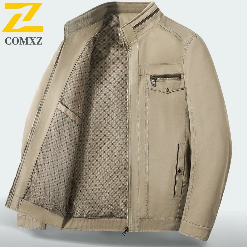 سترة عمل فاخرة للرجال من EIAO مقاومة للماء والرياح وياقة واقفة مع نسيج فاخر للمحترفين الضروريين #2