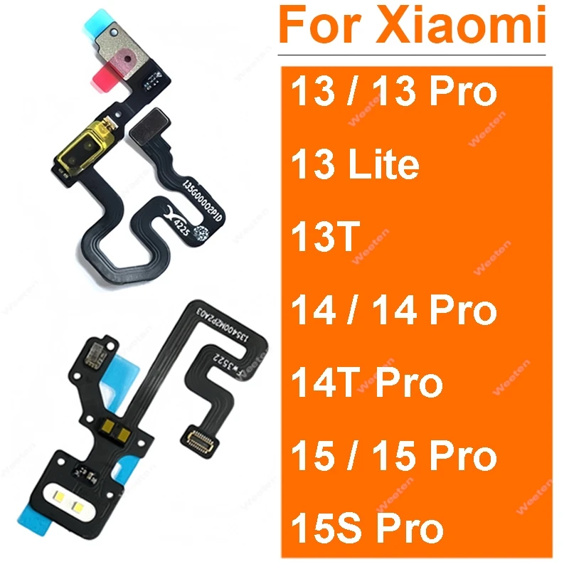 For Xiaomi 13 13T 14 14T 15 15T 15S Pro Lite Ultra Back Camera Flash Light Sensor Flashlight Flex Ribbon Repairment Spare Parts