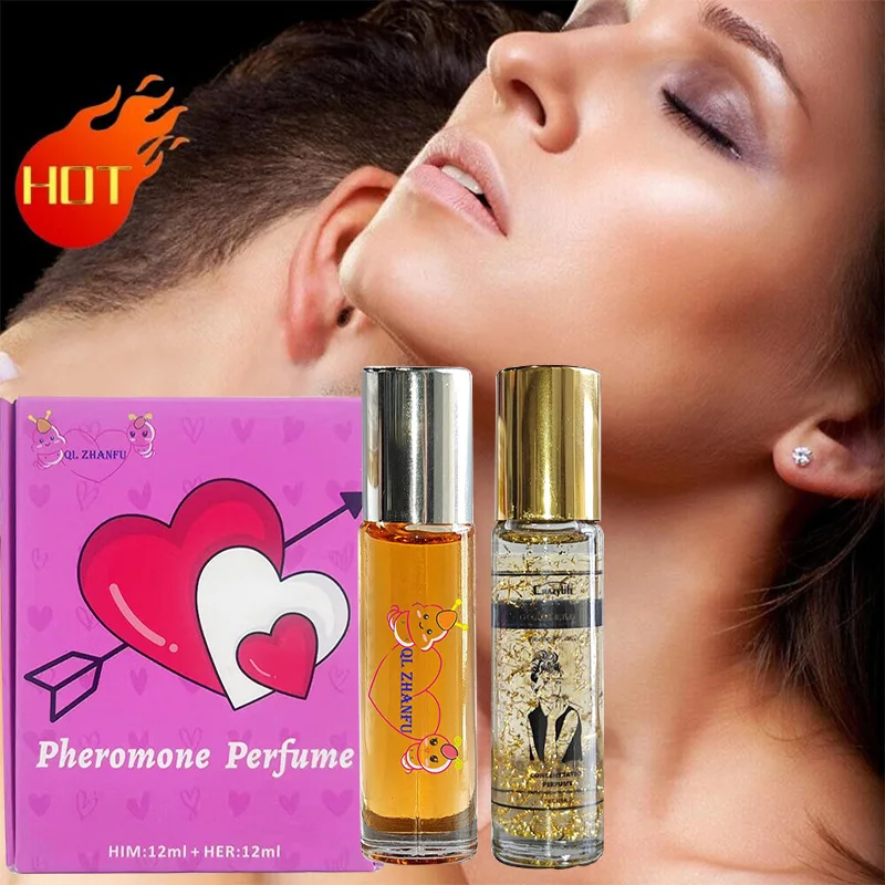 

Сексуальный парфюмерный набор для мужчин и женщин, долговечный парфюм с феромонами и золотой фольгой, легкий аромат, соблазнительный его, ее туалетный спрей