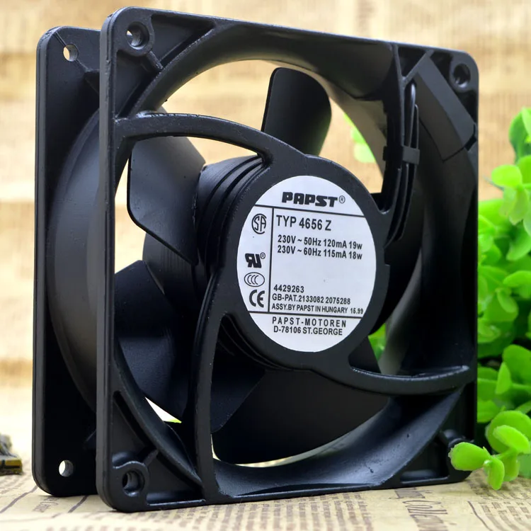 GERMANY TYP 4656 Z 12CM 230V 19W METAL HIGH TEMPERATURE RESISTANCE COOLING FAN