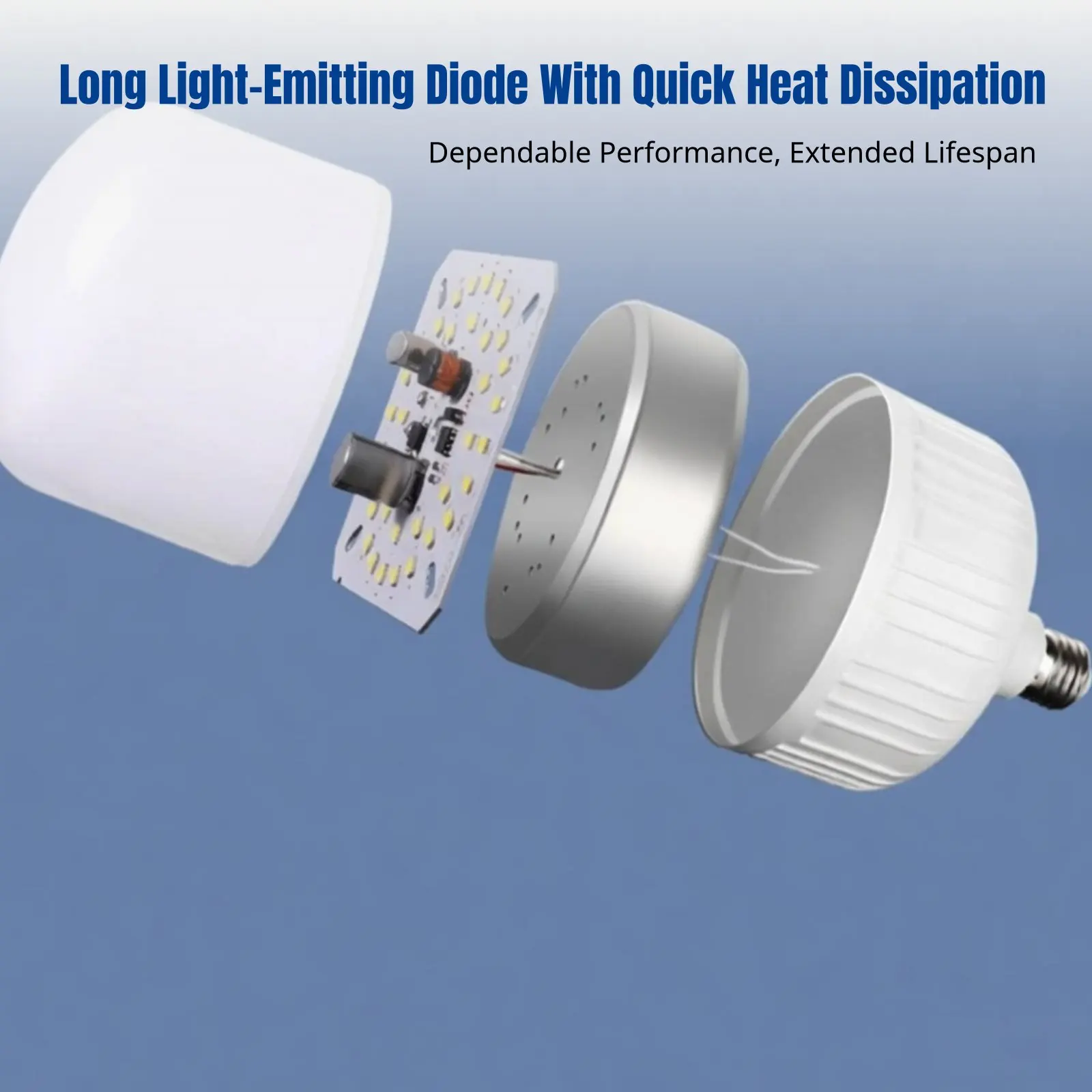 

Светодиодная лампа, энергосберегающая, ультраяркая, цоколь E27, мощное освещение, защита глаз, водонепроницаемая, нейтральный свет для дома